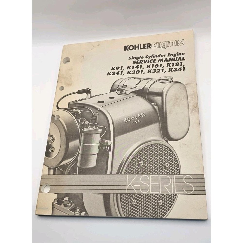 KOHLER MOTOR MODEL  K91 K141 K161 K181 K241 K301 K321 K341 SERVICE MANUAL
